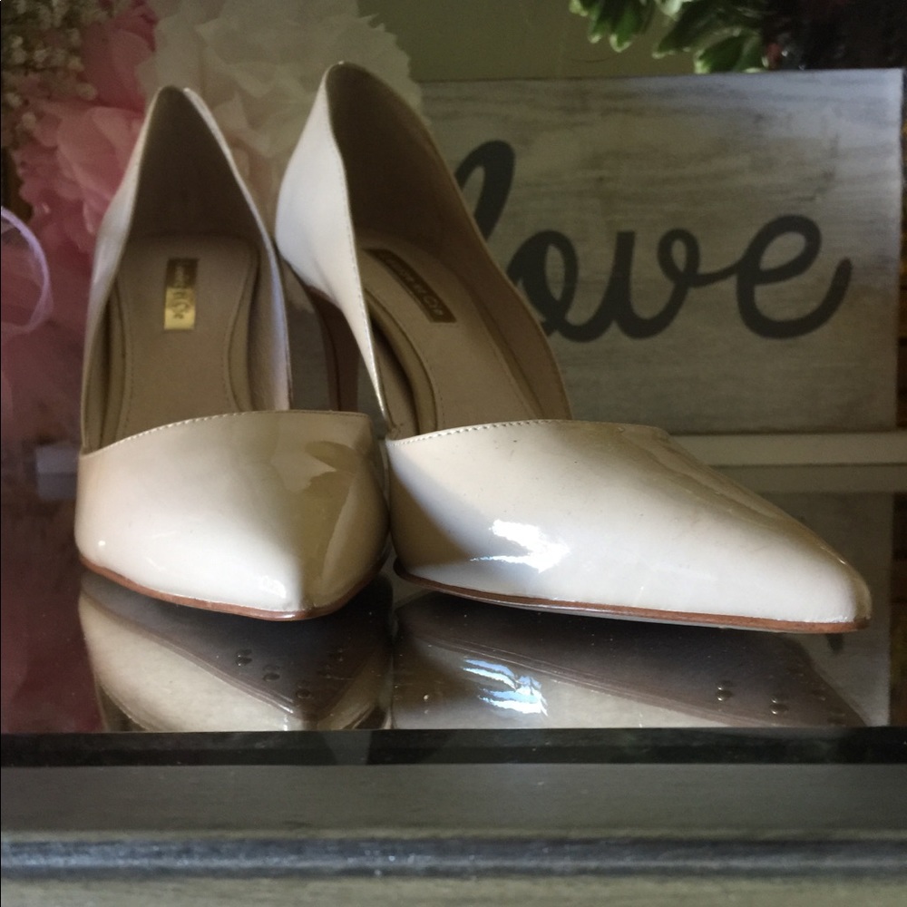 Louise et cie Light beige patent leather pumps